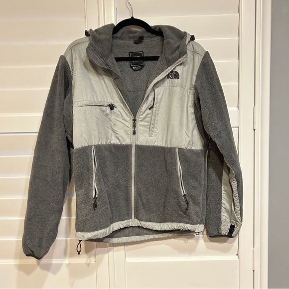 The North Face Fleece Hooded Jacket Gray Size Small - Picture 1 of 3